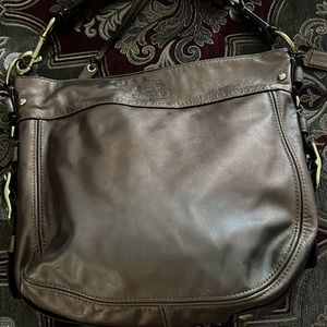 Bronze colored Coach hobo bag